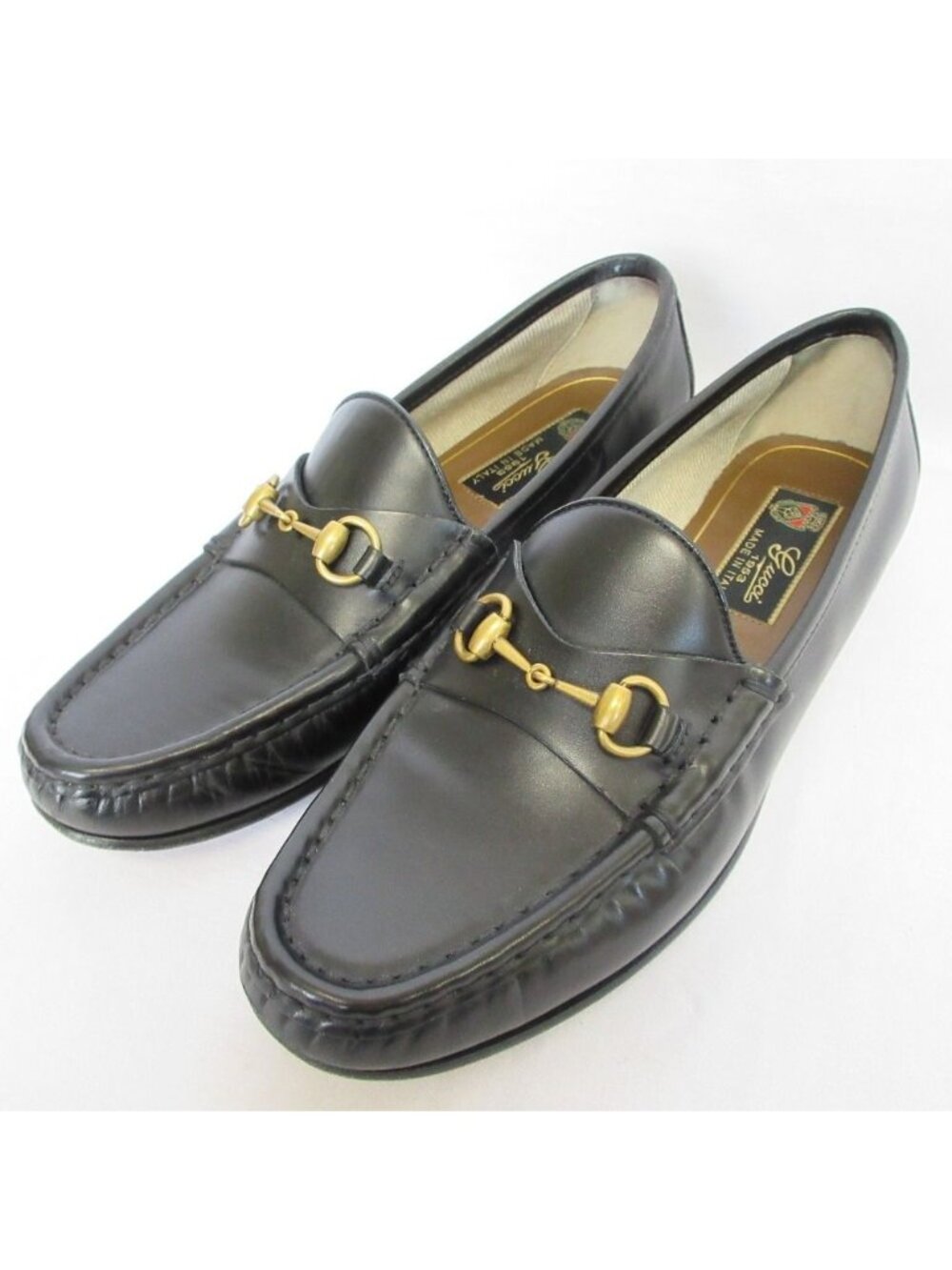 Gucci Leather Bit Loafers 36.5 Black